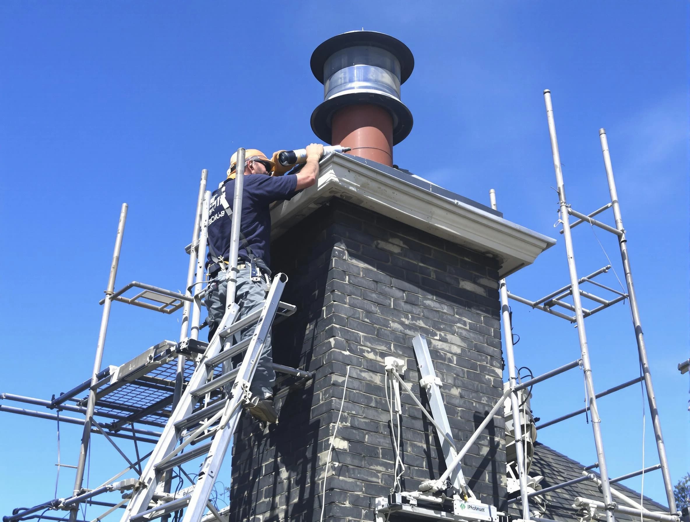 Sturdy chimney crown finished by Union City Chimney Sweep in Union City, GA