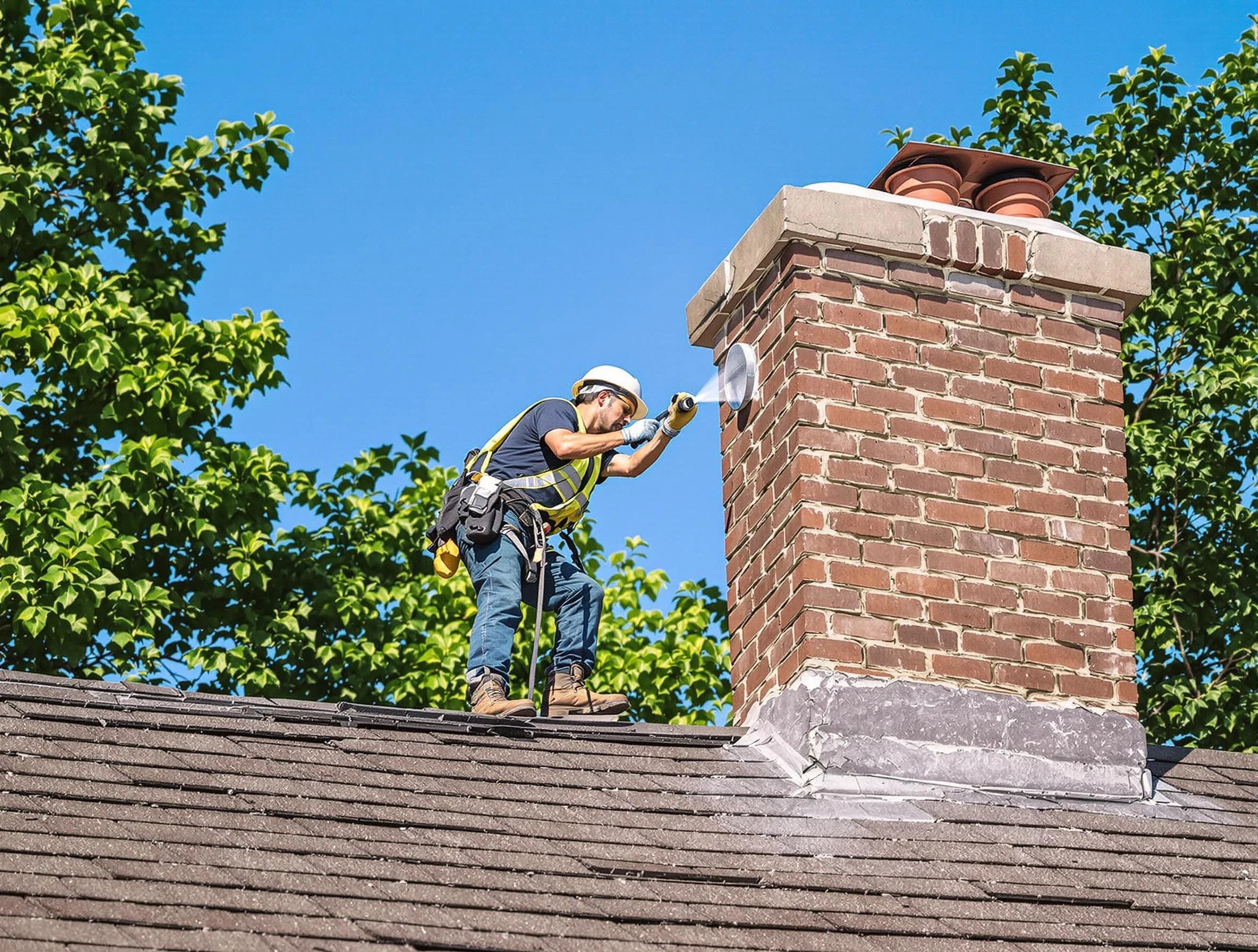 Union City Chimney Sweep performing an inspection with advanced tools in Union City, GA