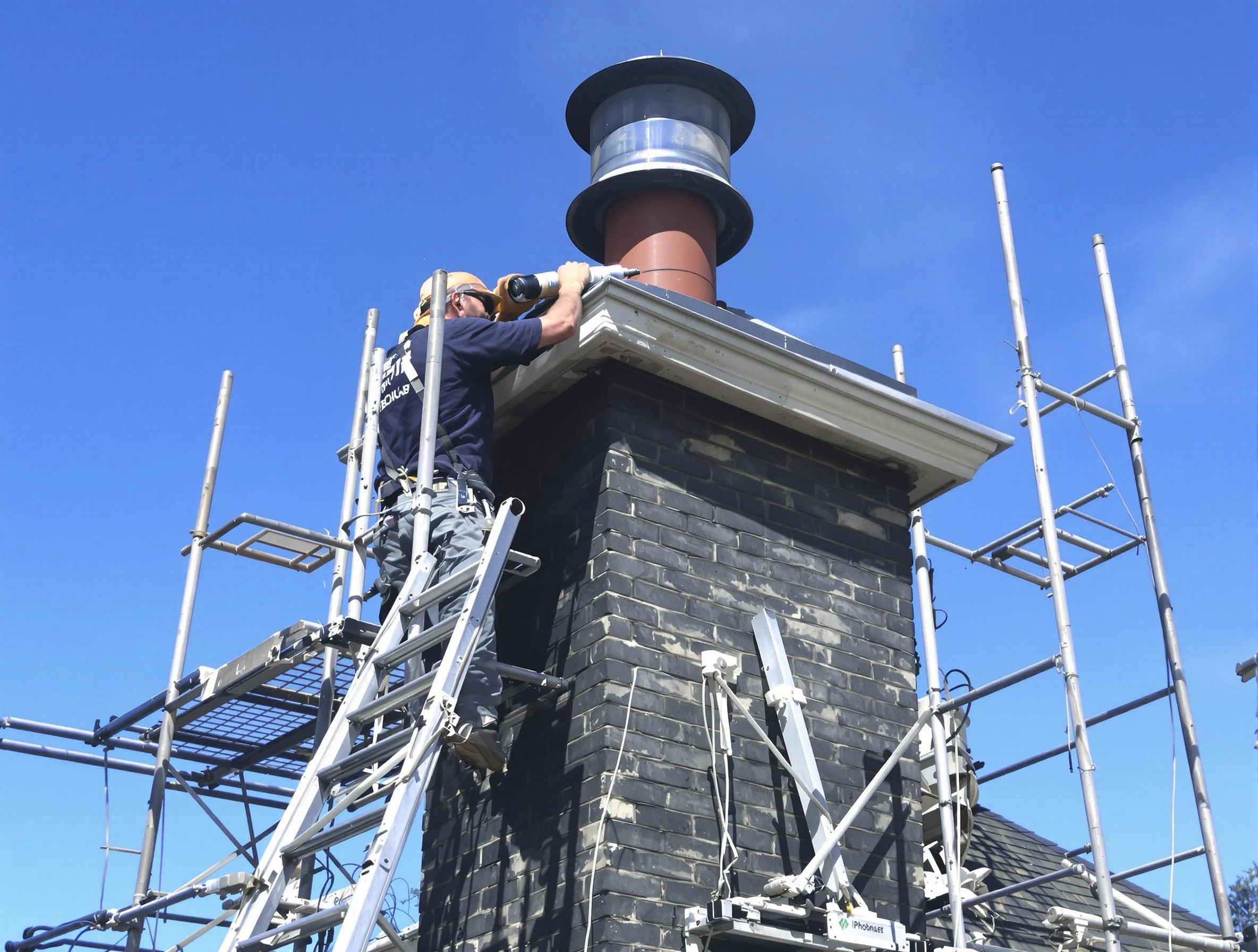 Sturdy chimney crown finished by Union City Chimney Sweep in Union City, GA