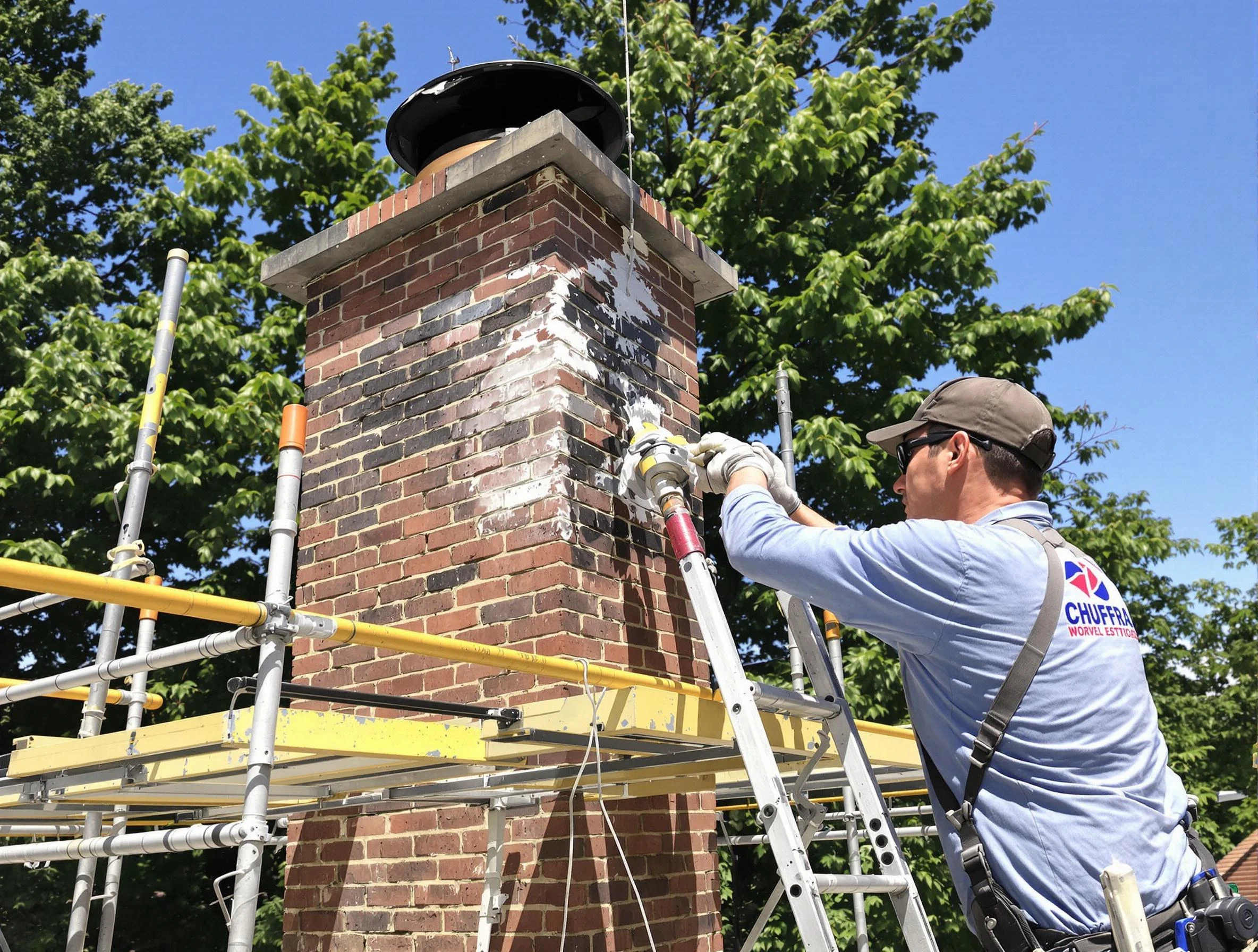 Structural chimney repair by Union City Chimney Sweep in Union City, GA